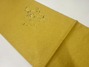 大島明作　草花模様袋帯